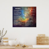 Poster Desiderata sur Tulip Galaxy (Cuisine)