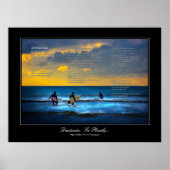 Poster Desiderata -Surfing At Sundown gallery style (Devant)
