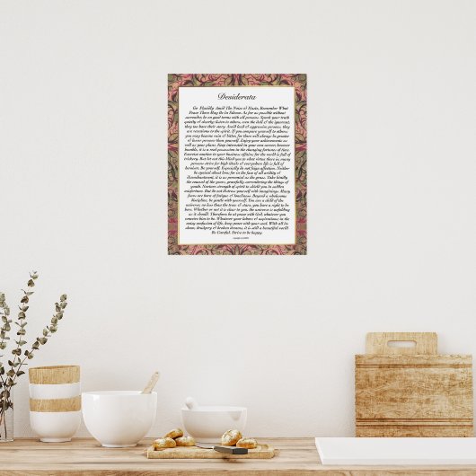 Poster DESIDERATA Triage multicolore (Cuisine)