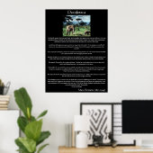 Poster Desiderata un troupeau d'éléphants en afrique Post (Bureau à domicile)