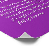 Poster Desiderata - Violet Foxglove (Coin)
