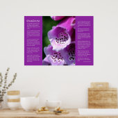 Poster Desiderata - Violet Foxglove (Cuisine)