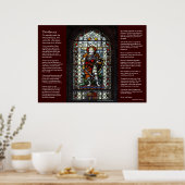 Poster Desiderata - Vitrail de St George (Cuisine)