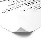 Poster Desiderata White (Coin)