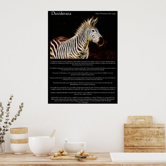 Poster Desiderata Zibra (Cuisine)