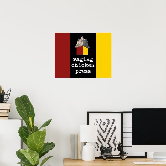 Poster design 2012 Raging Chicken Press (Bureau à domicile)