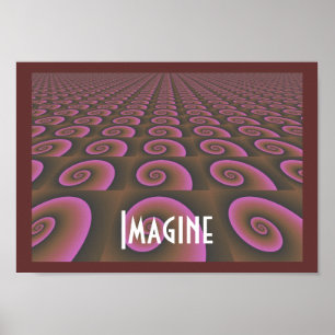 Poster Design à motifs de pensée créative - Imagine