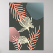 Poster Design Abstrait Art Flower - Elegant Mi (Devant)