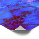 Poster Design abstrait bleu et violet (Coin)