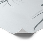 Poster Design abstrait noir et gris (Coin)