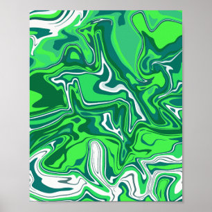 Poster Design Abstrait vert