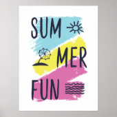 Poster Design amusant en été. (Devant)