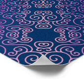 Poster design arabesque violet (Coin)