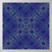 Poster design arabesque violet (Devant)