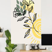 Poster Design arrière - plan moderne (Bureau à domicile)