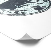 Poster Design asiatique de buffle d'eau (Coin)