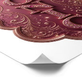 Poster Design audacieux ICONIC rose vif (Coin)