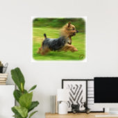 Poster Design australien Silky Terrier (Bureau à domicile)