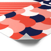 Poster Design Bauhaus rétro, géométrique coloré. (Coin)