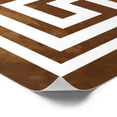 Poster Design blanc de clé grecque (Coin)