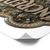 Poster Design Bold INCROYABLE Argent Iconique (Coin)