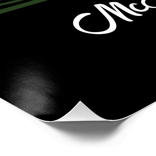 Poster Design Celtique irlandais traditionnel vert (Coin)