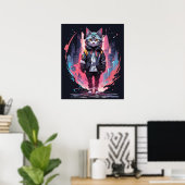 Poster Design chat chic (Bureau à domicile)