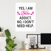 Poster design, Chaussure addict (Bureau à domicile)