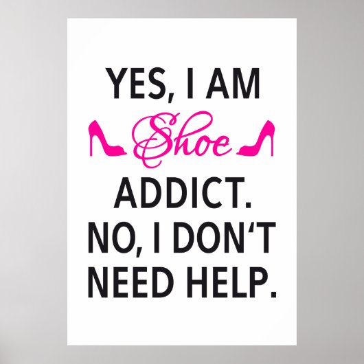 Poster design, Chaussure addict (Devant)