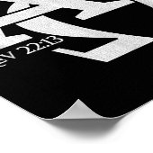 Poster Design chrétien - Alpha Et Oméga La Lette Grecque (Coin)