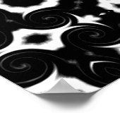 Poster Design classique noir et blanc (Coin)