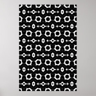 Poster Design classique noir et blanc