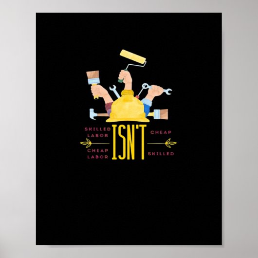 Poster Design d’art du travail classique - Le travail qua (Devant)