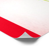 Poster Design d'affiche de Noël en vert rouge blanc texte (Coin)