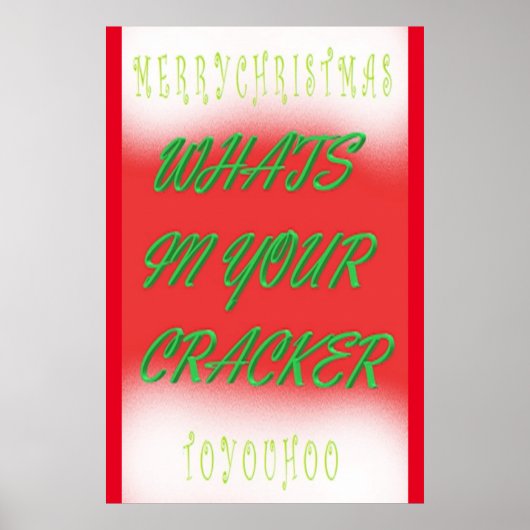 Poster Design d'affiche de Noël en vert rouge blanc texte (Devant)