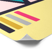 Poster design d'art africain Abstrait. Trib à main (Coin)