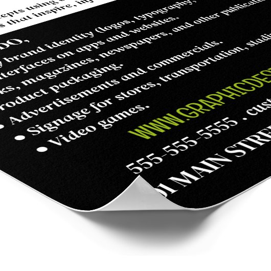 Poster Design d'art graphique, graphiste publicité (Coin)