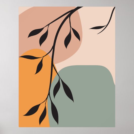 Poster Design d'art plante élégant (Devant)