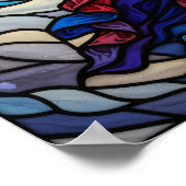 Poster Design d'art Serene Staint Glass Angel (Coin)