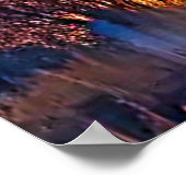 Poster Design d'art Sunset Mountain Bison (Coin)