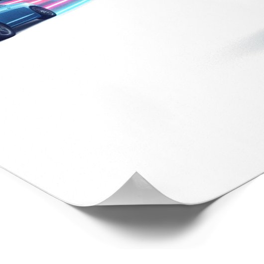 Poster Design d'art urbain dynamique Rollergirl (Coin)