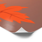 Poster Design d'automne avec feuilles d'érable et effet b (Coin)