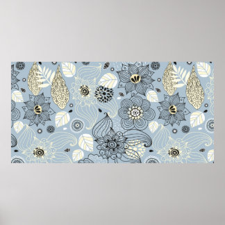 Poster Design d'automne floral