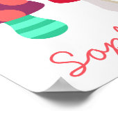 Poster design de chambre pour filles aux champigno (Coin)