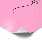 Poster Design de cœurs entrelacés élégant pour la Saint-V (Coin)