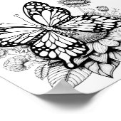 Poster Design de coloration de jardin papillon (Coin)