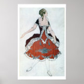 Poster Design de costume pour la princesse Aurora, de Sle (Devant)