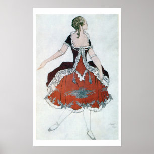 Poster Design de costume pour la princesse Aurora, de Sle