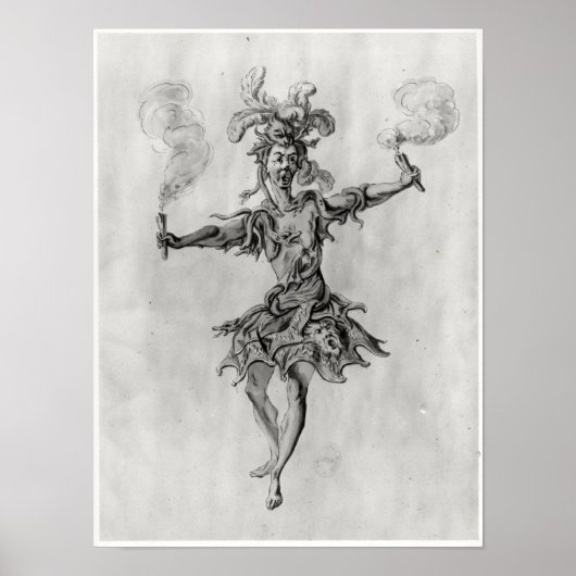 Poster Design de costume pour le ballet 'Medusa' (Devant)