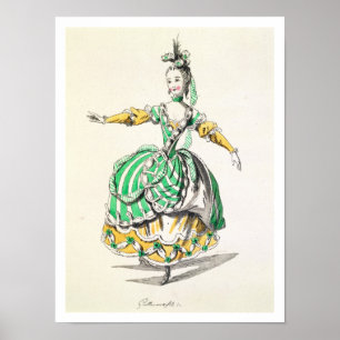 Poster Design de costume pour Phrygienne, à Dardanus, une